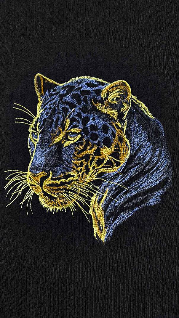 BUGİNOR PANTHER - PANTER NAKIŞLI SİYAH OVERSİZE TİŞÖRT - 3
