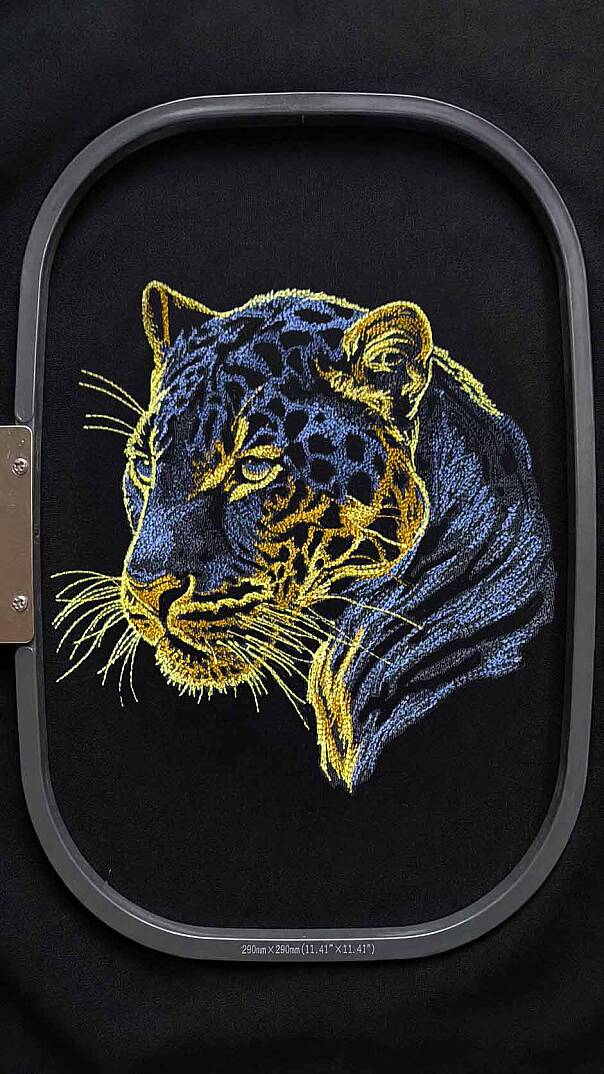 BUGİNOR PANTHER - PANTER NAKIŞLI SİYAH OVERSİZE TİŞÖRT - 5