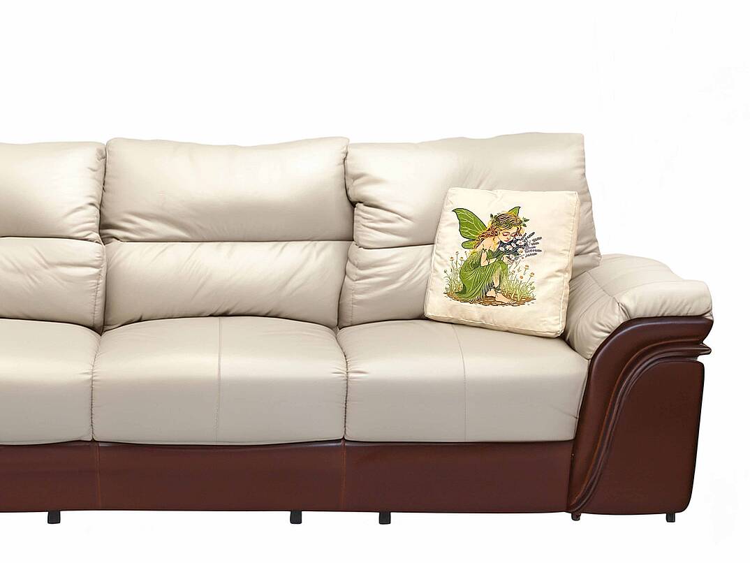 ÇİÇEK PERİSİ NAKIŞLI 40x40 EBATINDA KIRLENT - 2