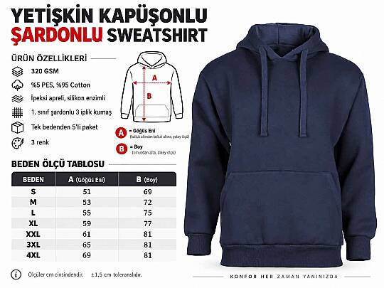 NEON YÜZ NAKIŞLI SİYAH RENK UNİSEX KAPÜŞONLU SWEATSHİRT - 11